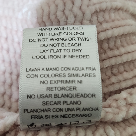 MM by My Michelle Oversized Soft Chenille Pullover Sweater Large Pink - Picture 11 of 11